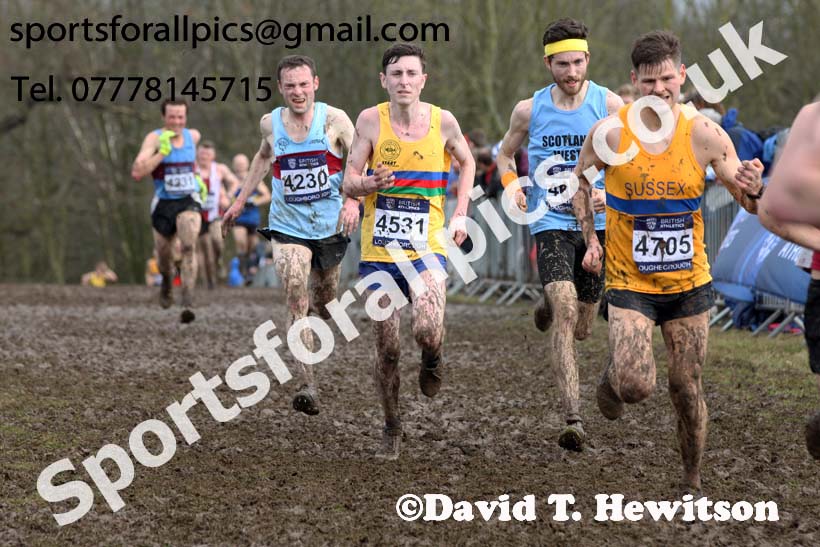 Senior mens 2018 British Inter Counties Cross Country Champs., Prestwold Hall, Loughborough. Photo: David T. Hewitson/Sports for All Pics